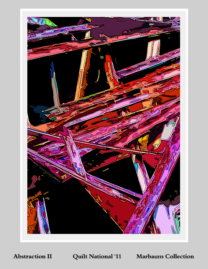 Image of the quilt entitled Abstraction 2 that appeared in Quilt National in 2011